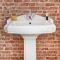Retro Standwaschbecken (1 Hahnloch) mit Säule 590mm - Regent