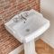 Retro Standwaschbecken (3 Hahnlöcher) mit Säule 590mm - Regent