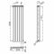 Design Heizkörper Vertikal Silbergrau 1800mm x 354mm 1385W (doppellagig) - Revive