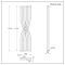 Design Heizkörper (einlagig), vertikal - 1775mm x 450mm, 925W – Silber – Xcite