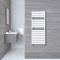 Design Badheizkörper Weiß Flach 1213mm x 500mm 489W – Lustro