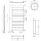 Design Badheizkörper Weiß Flach 1213mm x 500mm 489W – Lustro