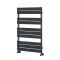 Handtuchheizkörper, 975mm x 600mm, 643W – mit flachen Heizlamellen – Anthrazit - Lustro