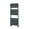 Handtuchheizkörper, 1200mm x 450mm, 637W – mit flachen Heizlamellen – Anthrazit - Lustro