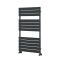 Handtuchheizkörper, 1200mm x 600mm, 796W – mit flachen Heizlamellen – Anthrazit - Lustro