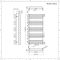 Design Handtuchheizkörper mit Mittelanschluss - 1269mm x 600mm, 1387W – Mattschwarz - Arch
