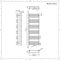 Design Handtuchheizkörper mit Mittelanschluss - 1533mm x 500mm, 1493W – Mattschwarz - Arch
