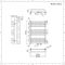 Design Handtuchheizkörper mit Mittelanschluss - 736mm x 500mm, 739W – Mattschwarz - Arch