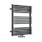 Design Handtuchheizkörper mit Mittelanschluss - 736mm x 600mm, 869W – Mattschwarz - Arch