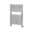 Design Badheizkörper Chrom Flach 620mm x 450mm 209W – Lustro