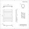 Design Badheizkörper Chrom Flach 620mm x 450mm 209W – Lustro