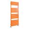 Design Handtuchheizkörper, mit flachen Heizlamellen - Größe wählbar - Orange (Sunset Orange) - Lustro