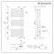 Design Handtuchheizkörper - 1120mm x 500mm | Anthrazit  – Iseo