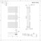 Design Badheizkörper Mineralweiß 1700mm x 500mm 1025W – Iseo