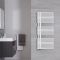 Design Badheizkörper Mineralweiß 1120mm x 500mm 734W – Iseo