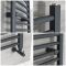Handtuchheizkörper Gebogen Anthrazit 1000mm x 500mm 486W – Artle