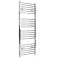 Elektrischer Badheizkörper Chrom Gebogen 1600mm x 500mm inkl. 400W Heizelement – Kent