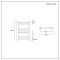 Handtuchheizkörper Chrom Flach 600mm x 400mm 140W – Kent