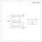 Elektrischer Badheizkörper Chrom Flach 600mm x 400mm inkl. 200W Heizelement – Kent
