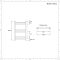 Elektrischer Badheizkörper Schwarz Flach 600mm x 400mm inkl. 200W Heizelement – Nox