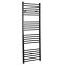 Elektrischer Badheizkörper Schwarz Flach 1600mm x 400mm inkl. 600W Heizelement – Nox