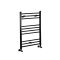 Handtuchheizkörper Mattschwarz Flach 800mm x 500mm 372W – Nox