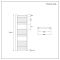 Handtuchheizkörper Chrom Flach 1200mm x 500mm 393W – Kent