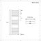 Elektrischer Badheizkörper Chrom Flach 1200mm x 500mm inkl. 400W Heizelement – Kent