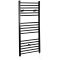 Elektrischer Badheizkörper Schwarz Flach 1200mm x 500mm inkl. 600W Heizelement – Nox