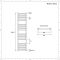 Elektrischer Badheizkörper Chrom Flach 1600mm x 500mm inkl. 400W Heizelement – Kent