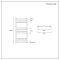 Handtuchheizkörper Flach Weiß 800mm x 600mm 427W – Ive