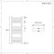 Elektrischer Badheizkörper Chrom Flach 1000mm x 600mm inkl. 400W Heizelement – Kent