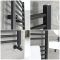 Handtuchheizkörper Mattschwarz Flach 1000mm x 1000mm 829W – Nox