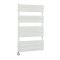 Elektrischer Design Handtuchheizkörper, mit flachen Heizlamellen - 975mm x 600mm - Weiß - Lustro