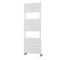 Handtuchheizkörper, 1200mm x 450mm, 637W – mit flachen Heizlamellen – Weiß - Lustro