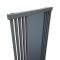 Design Heizkörper Vertikal mit Spiegel Mittelanschluss 1700mm x 640mm 1172W - Steingrau - Lublin