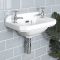 Retro-Hängewaschbecken, rechteckig – 515mm x 300mm, mit 2 Hahnlöchern – Richmond