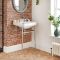 Retro-Waschbecken mit Metallgestell – 560mm x 450mm, mit 2 Hahnlöchern – Richmond