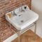 Retro-Waschbecken mit Metallgestell – 560mm x 450mm, mit 2 Hahnlöchern – Richmond
