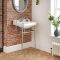 Retro-Waschbecken mit Metallgestell – 560mm x 450mm, mit 1 Hahnloch – Richmond