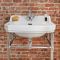 Retro-Waschbecken mit Metallgestell – 560mm x 450mm, mit 1 Hahnloch – Richmond
