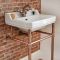 Retro-Waschbecken mit Gestell in Kupfer 560mm x 450mm, 1 Hahnloch – Richmond