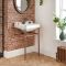 Retro-Waschbecken mit Gestell in Kupfer 560mm x 450mm, 1 Hahnloch – Richmond