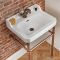 Retro-Waschbecken mit Gestell in Kupfer 560mm x 450mm, 1 Hahnloch – Richmond