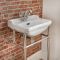 Retro-Waschbecken mit Metallgestell – 500mm x 350mm, mit 1 Hahnloch – Richmond