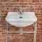 Retro-Waschbecken mit Metallgestell – 500mm x 350mm, mit 1 Hahnloch – Richmond