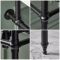 Retro-Waschbecken mit Metallgestell 500mm, 1 Hahnloch – Matt Schwarz – Richmond
