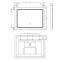 Beleuchteter 21W LED-Spiegel 800mm x 600mm