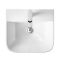 Hängewaschbecken 460mm x 415mm  (1 Hahnloch) - Weiß