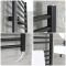 Elektrischer Badheizkörper Schwarz Flach 1200mm x 400mm inkl. 400W Heizelement – Nox